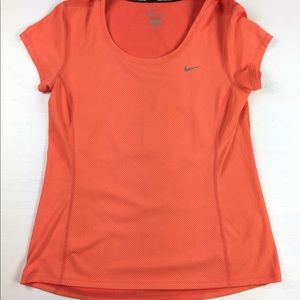 Women's Nike running top medium coral or melon new